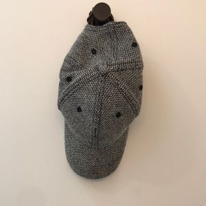 Alternative charcoal grey and black pattern baseball hat, OSFM